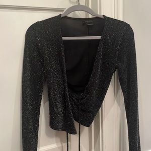Glitter wrap top!